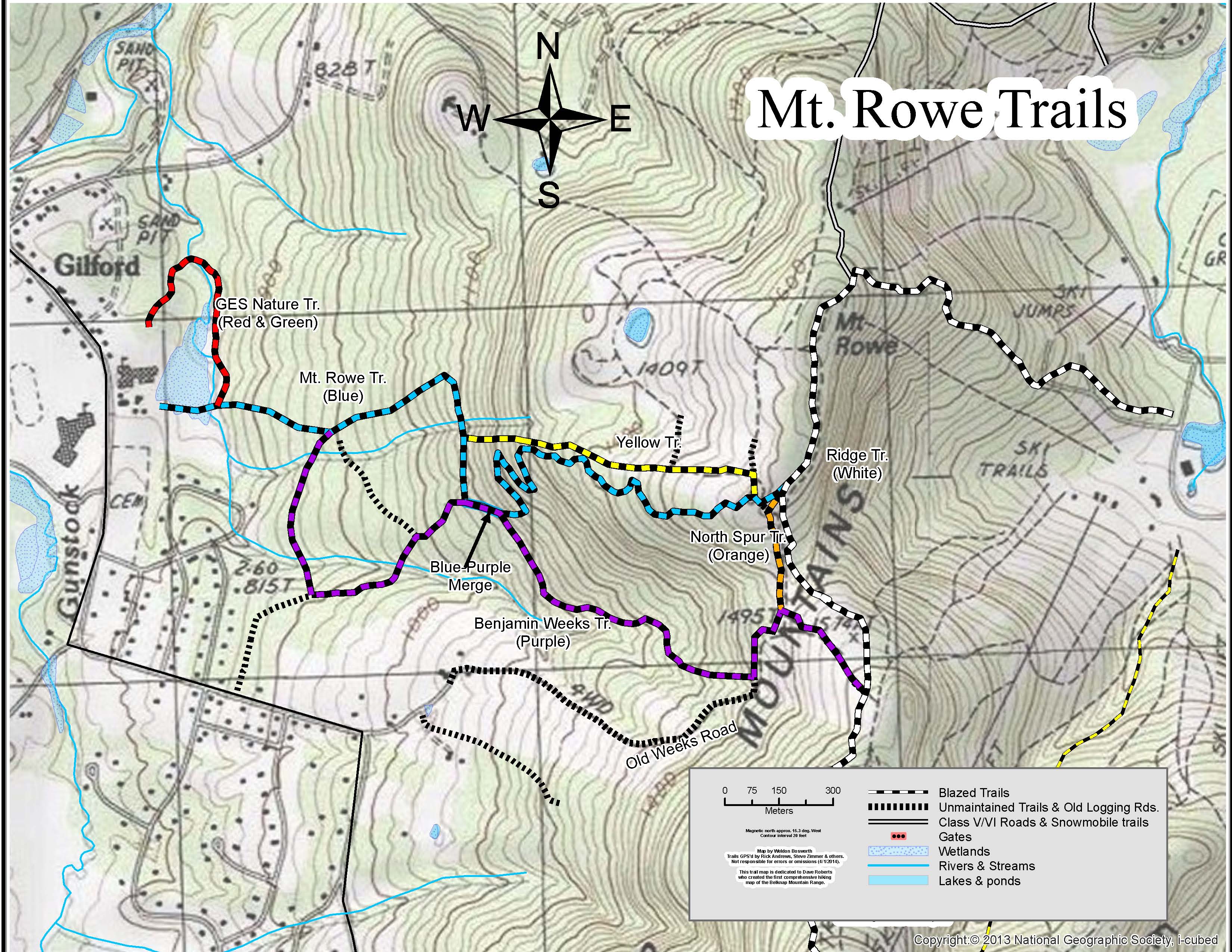 Mt. Rowe Belknap Range Trails