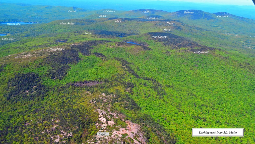 Belknap Mountain Range from the Air Belknap Range Trails
